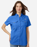 Women's PFG Bahama Short Sleeve Shirt - Vivid Blue