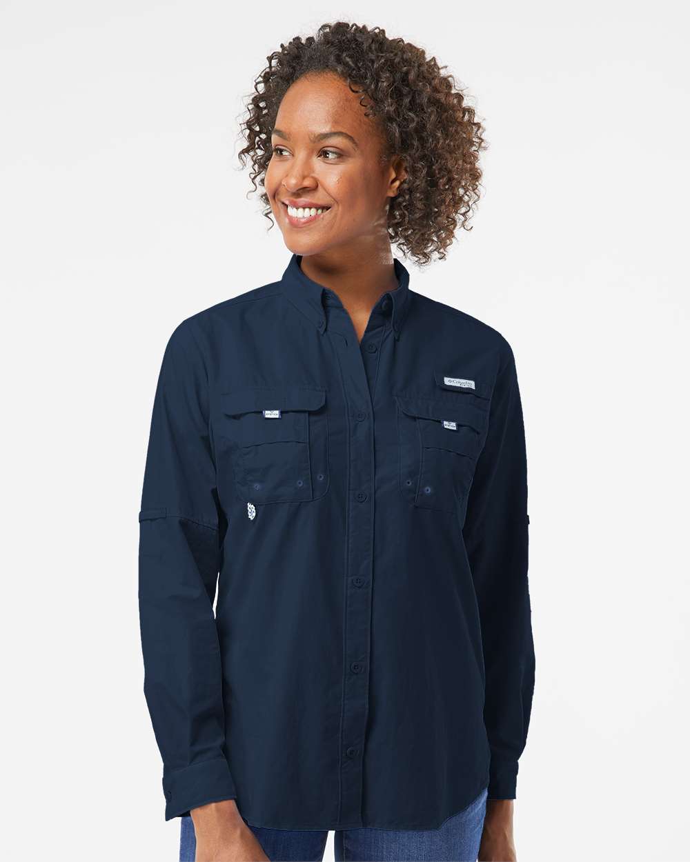 Women's PFG Bahama Shirt - Collegiate Navy