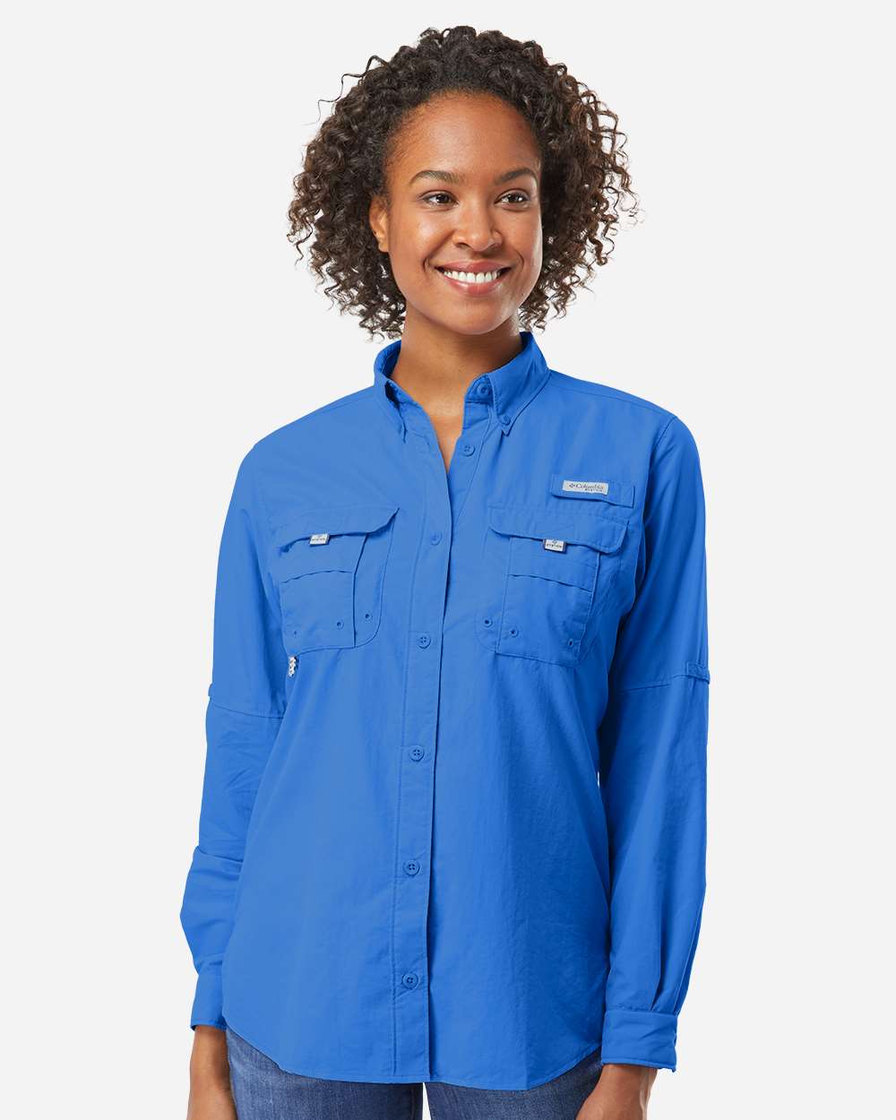 Women's PFG Bahama Shirt - Vivid Blue