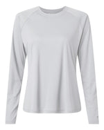 Women's PFG Tidal Tee II Long Sleeve - Cool Grey/ Vivid Blue