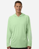 Men's PFG Terminal Tackle Hooded Long Sleeve T-Shirt - Key West/ Cool Grey