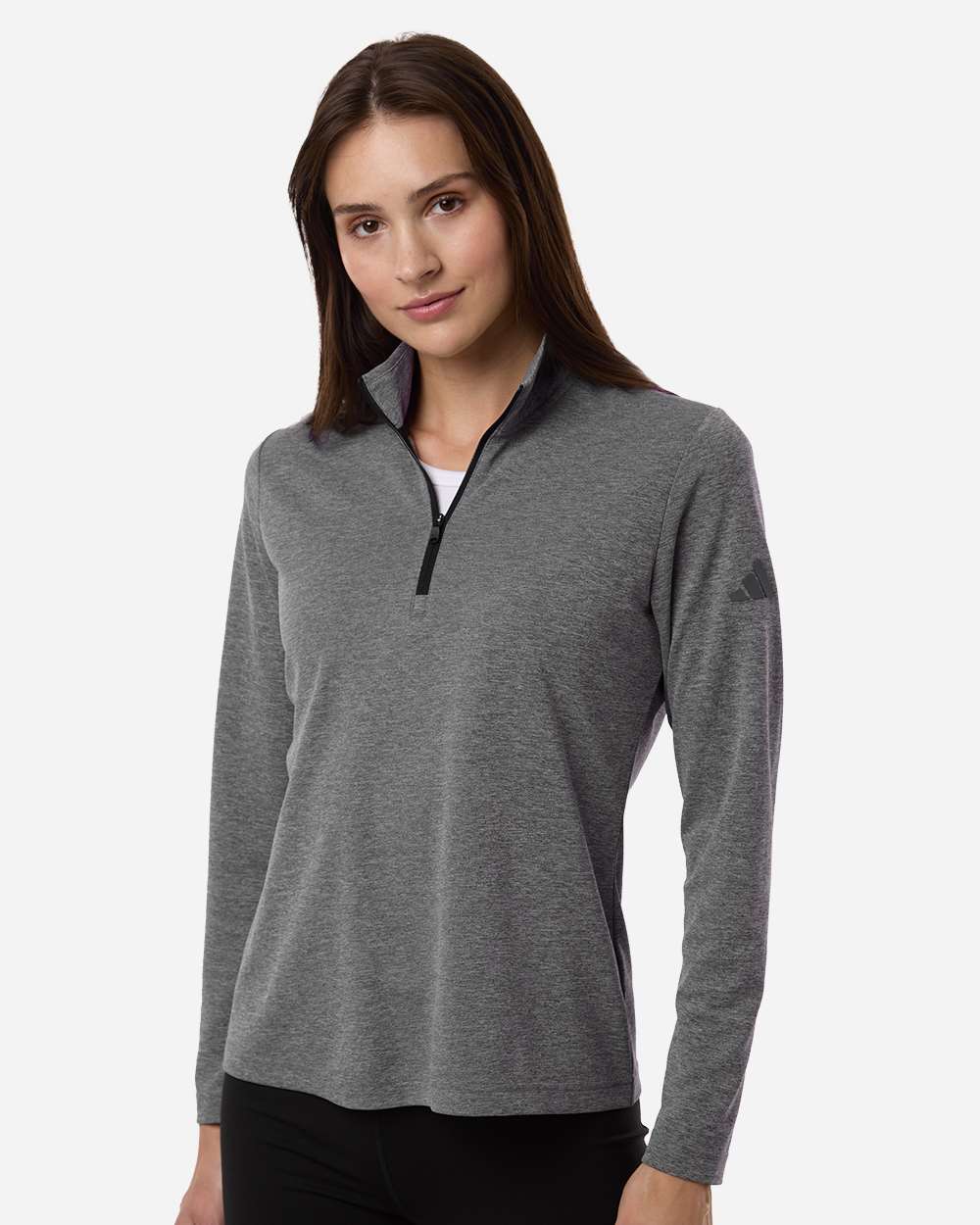 Women's Lightweight Quarter-Zip Pullover - Black Heather
