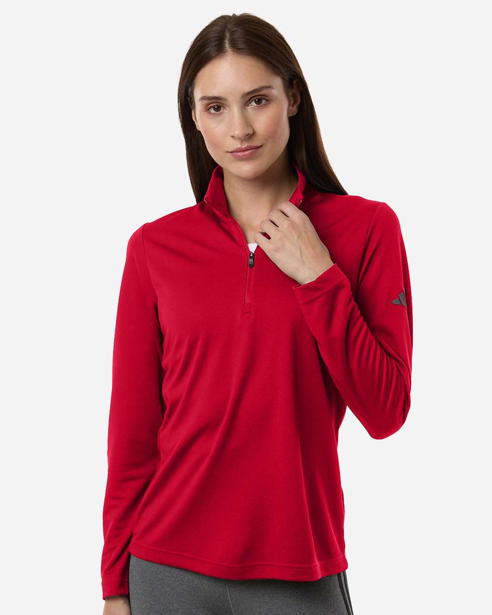 Women's Lightweight Quarter-Zip Pullover - Power Red