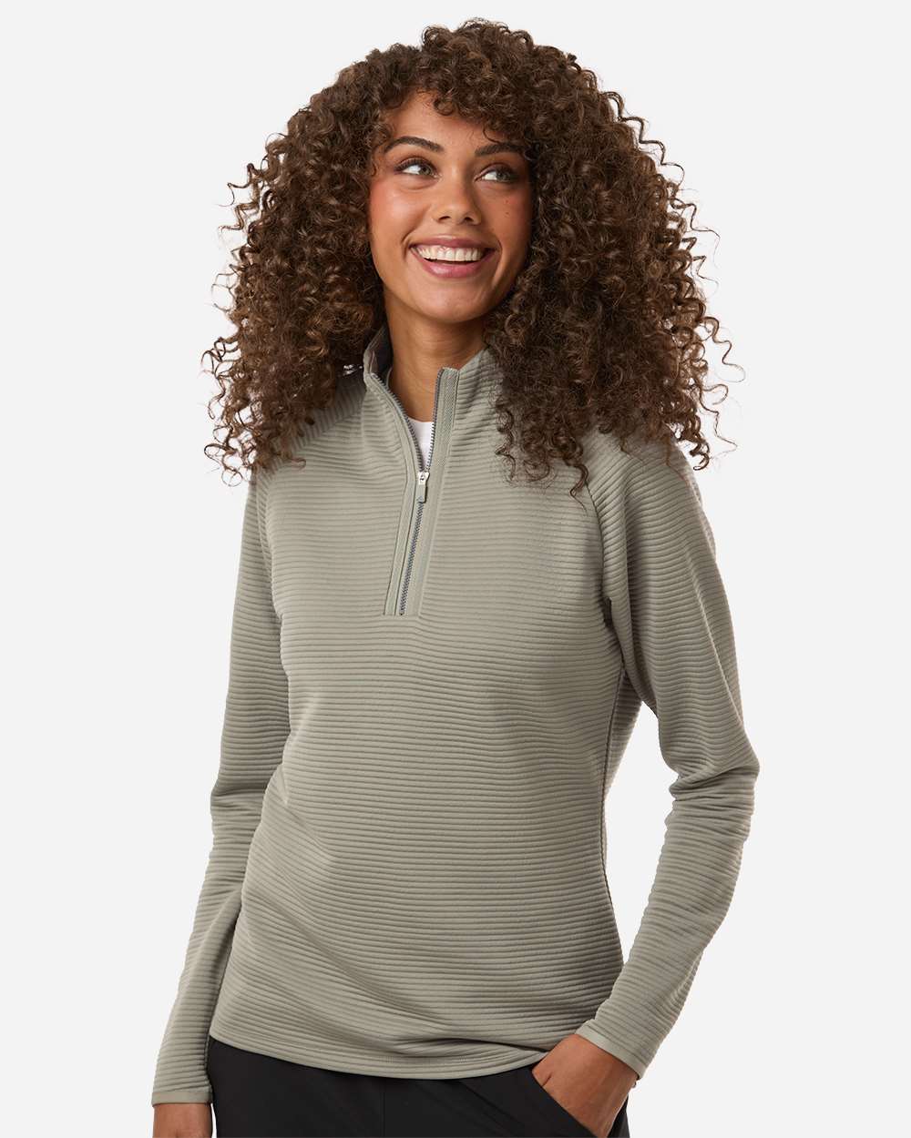 Women's Spacer Quarter-Zip Pullover - Silver Pebble