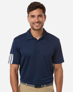 Men's Performance 3-Stripes Climacool Polo - Collegiate Navy