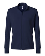 Women's Performance Textured Full-Zip Jacket - Collegiate Navy