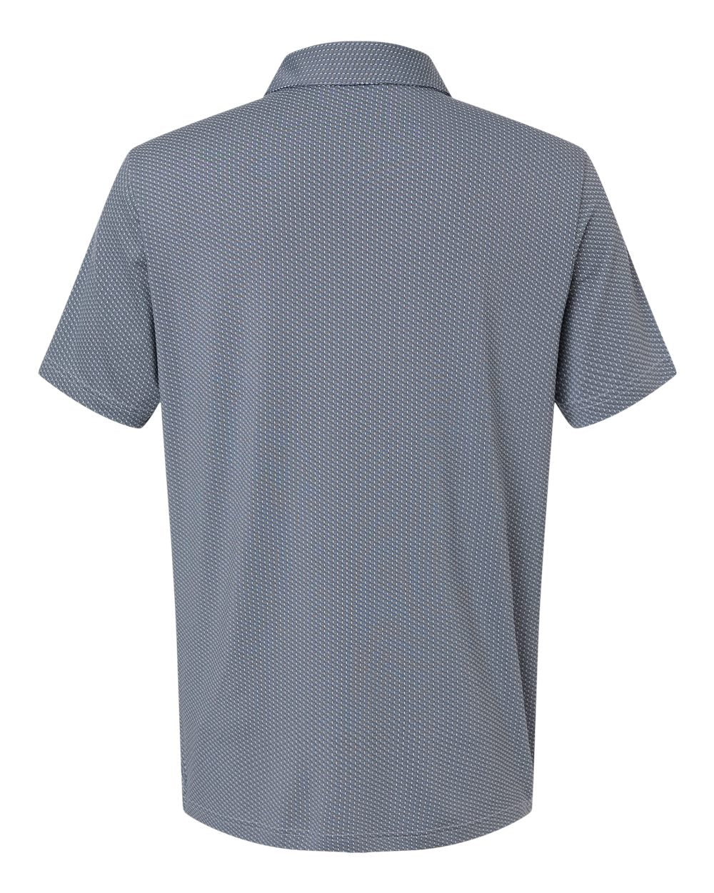 Men's Performance Textured Polo - White/ Collegiate Navy