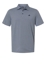 Men's Performance Textured Polo - White/ Collegiate Navy
