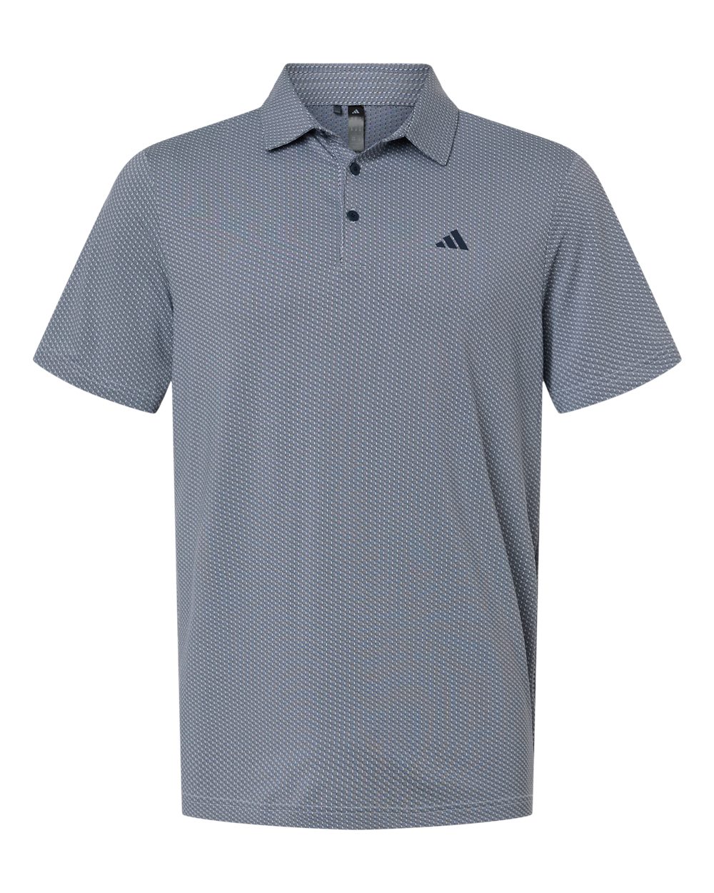 Men's Performance Textured Polo - White/ Collegiate Navy