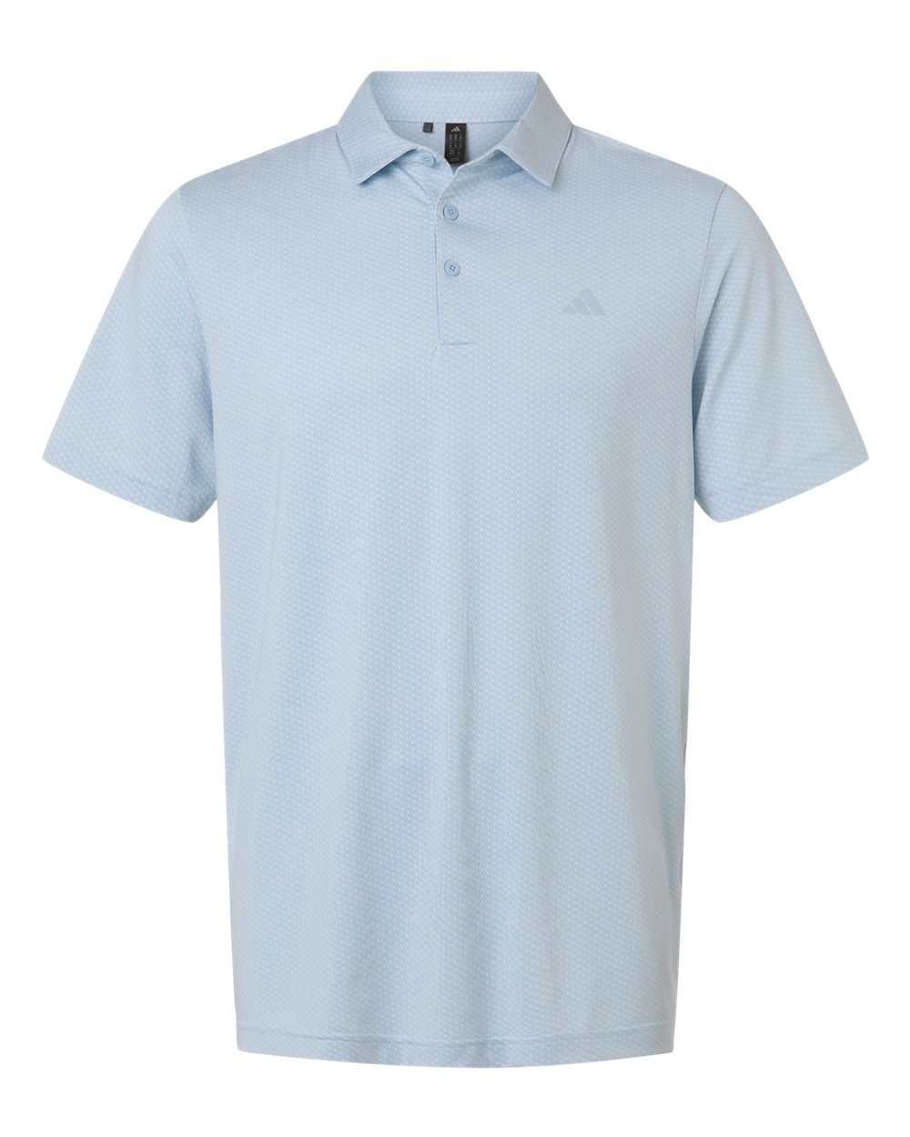 Men's Performance Textured Polo - White/ Crystal Sky