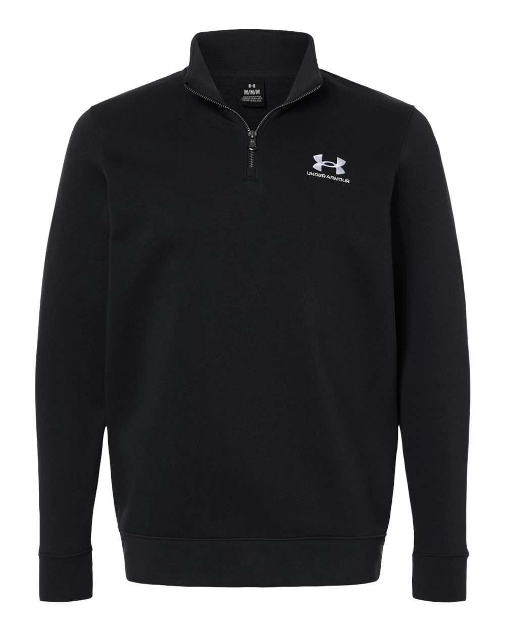 Men's Icon Fleece Quarter-Zip Pullover - Black/ White