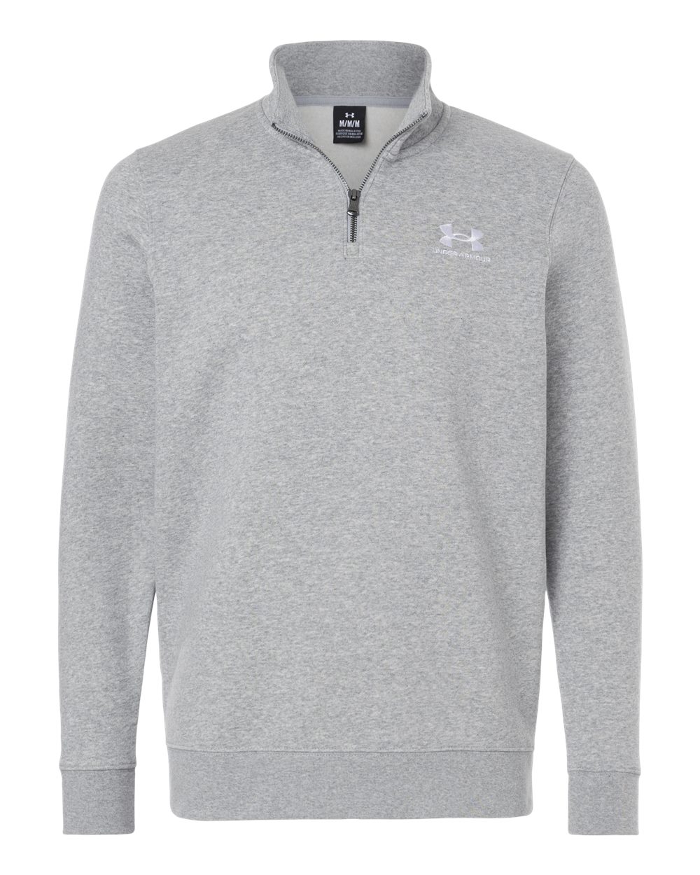 Men's Icon Fleece Quarter-Zip Pullover - Mod Grey Light Heather/ White