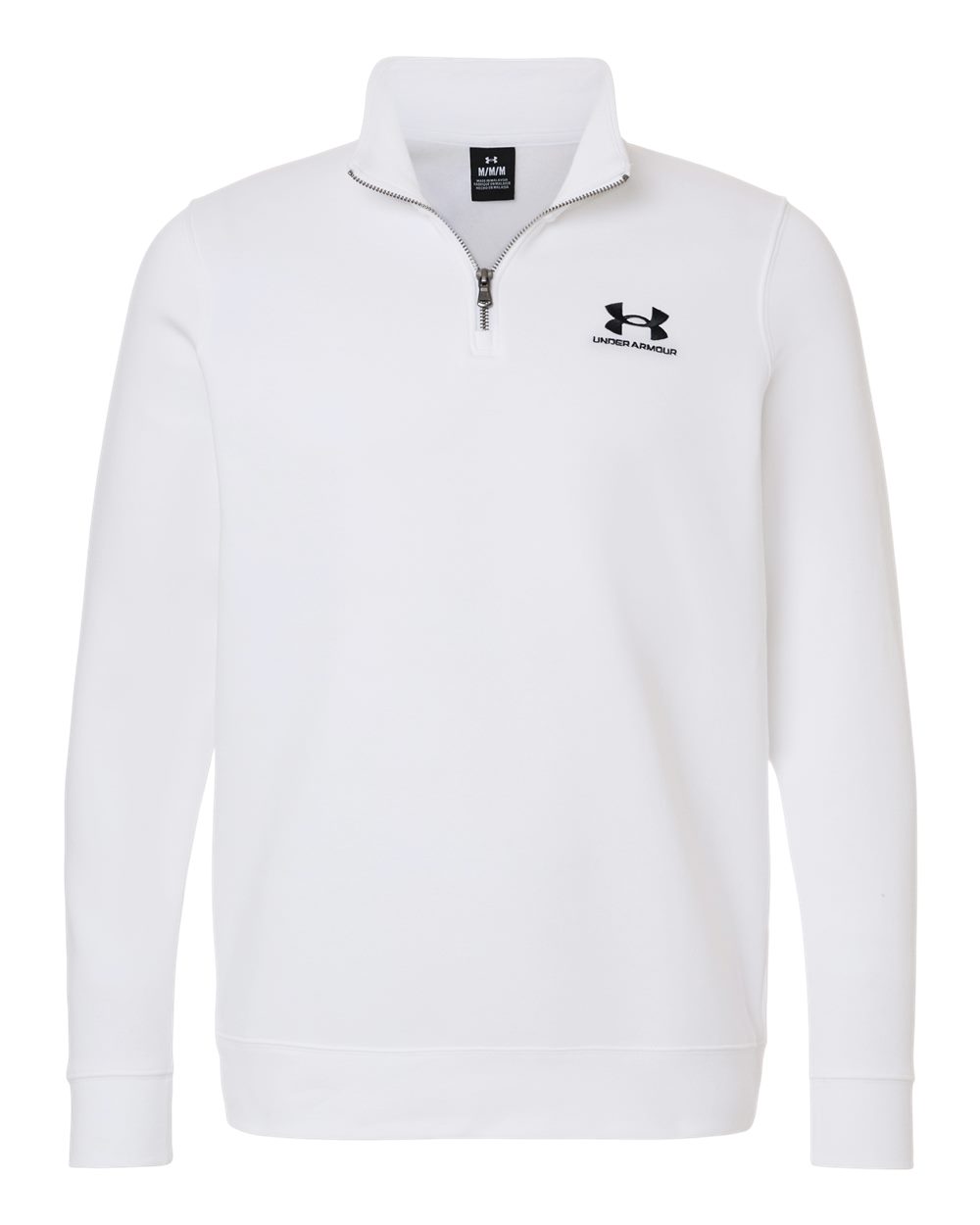 Men's Icon Fleece Quarter-Zip Pullover - White/ Black