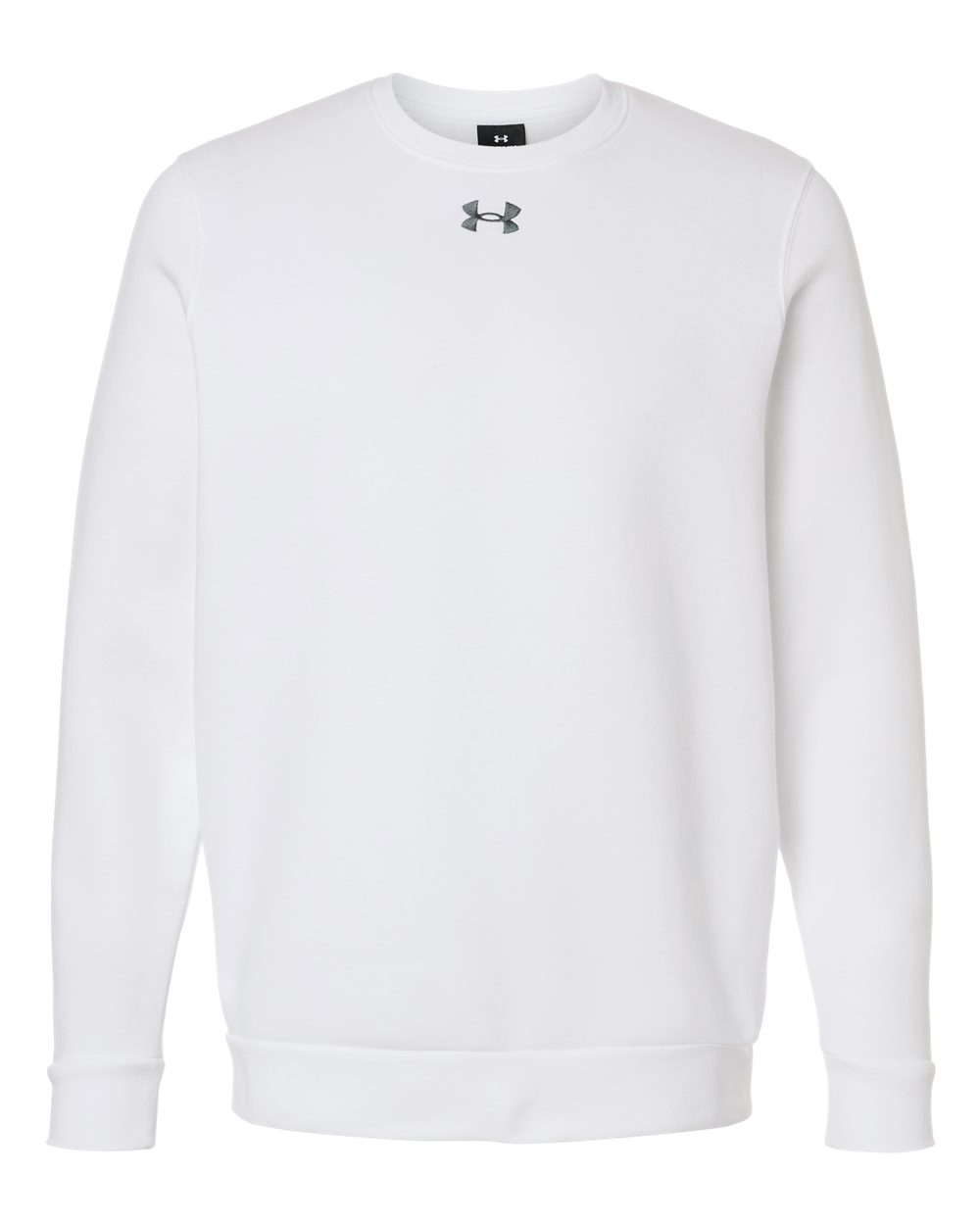 Men's Team Icon Fleece Crew - White/ Pitch Grey Medium Heather