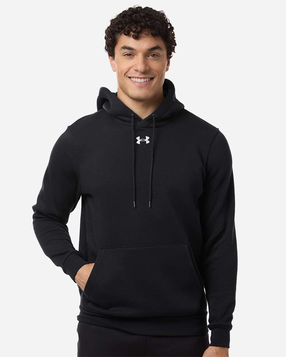 Men's Team Icon Fleece Hooded Sweatshirt - Black/ White