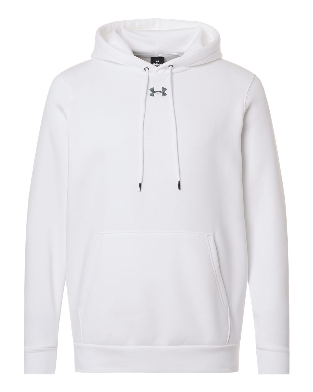 Men's Team Icon Fleece Hooded Sweatshirt - White/ Pitch Grey Medium Heather