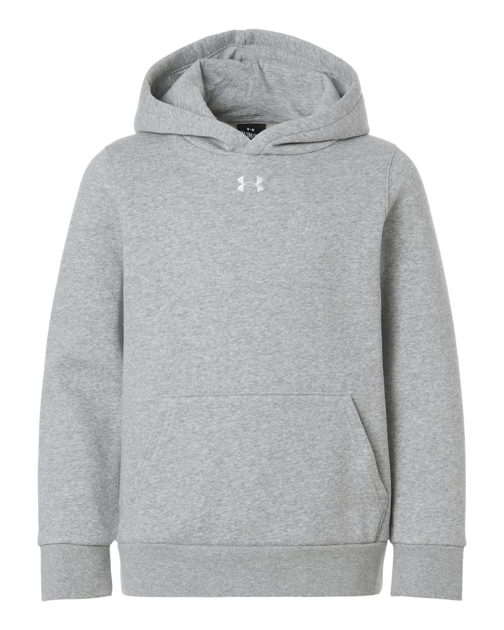Youth Team Icon Fleece Hooded Sweatshirt - Mod Grey Light Heather/ White