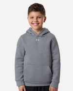 Youth Team Icon Fleece Hooded Sweatshirt - Pitch Grey Medium Heather/ White