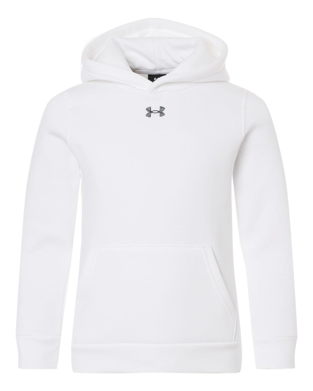 Youth Team Icon Fleece Hooded Sweatshirt - White/ Pitch Grey Medium Heather