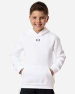 Youth Team Icon Fleece Hooded Sweatshirt - White/ Pitch Grey Medium Heather