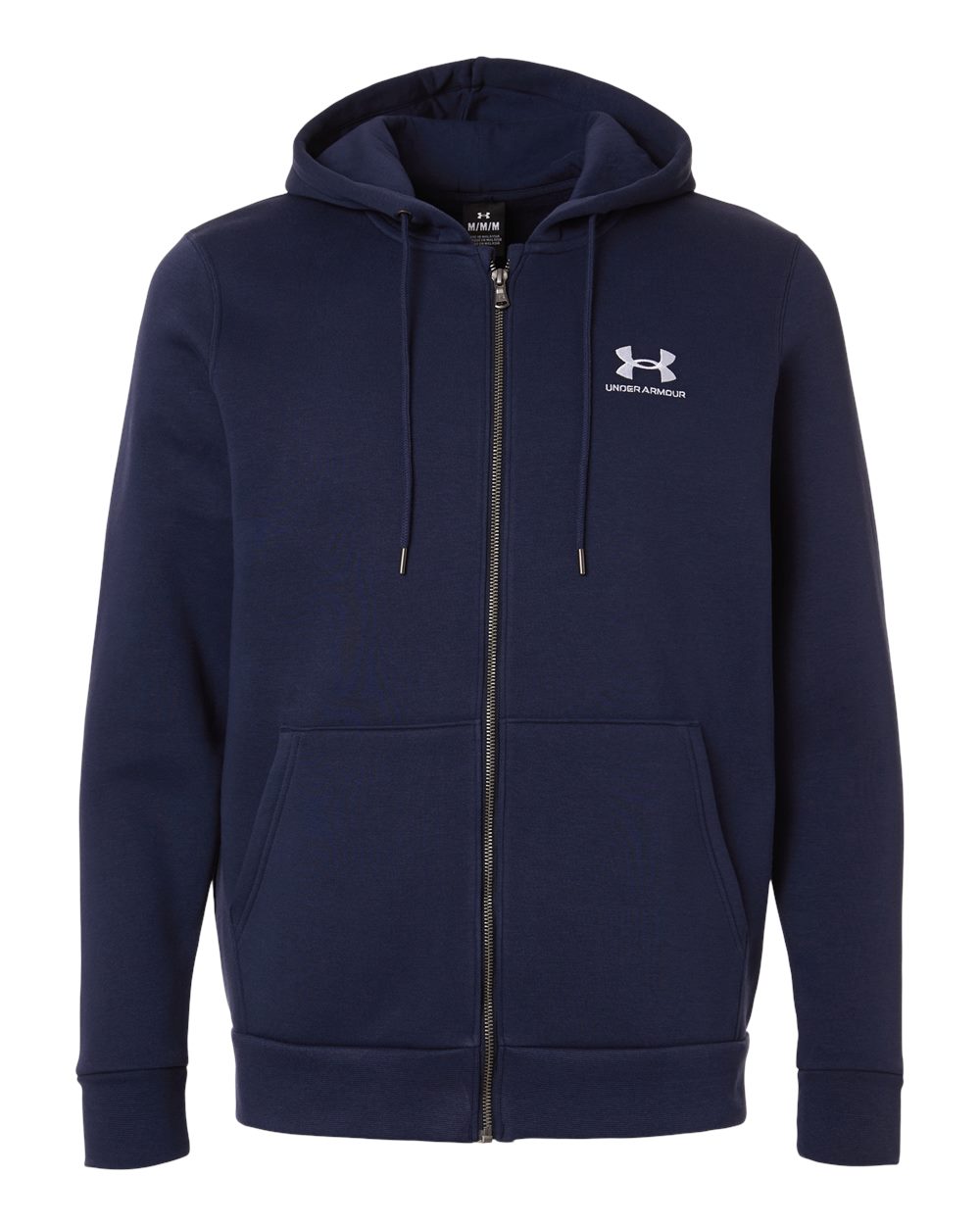 Men's Icon Fleece Hooded Full-Zip - Midnight Navy/ White 