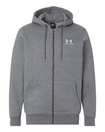 Men's Icon Fleece Hooded Full-Zip - Pitch Grey Medium Heather/ White