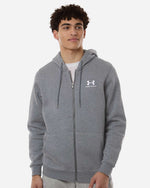 Men's Icon Fleece Hooded Full-Zip - Pitch Grey Medium Heather/ White