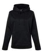 Women's Armour Fleece Pro Hooded Sweatshirt - Black/ White
