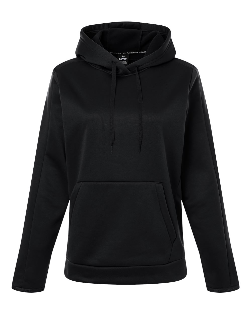 Women's Armour Fleece Pro Hooded Sweatshirt - Black/ White