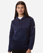 Women's Armour Fleece Pro Hooded Sweatshirt - Midnight Navy/ White