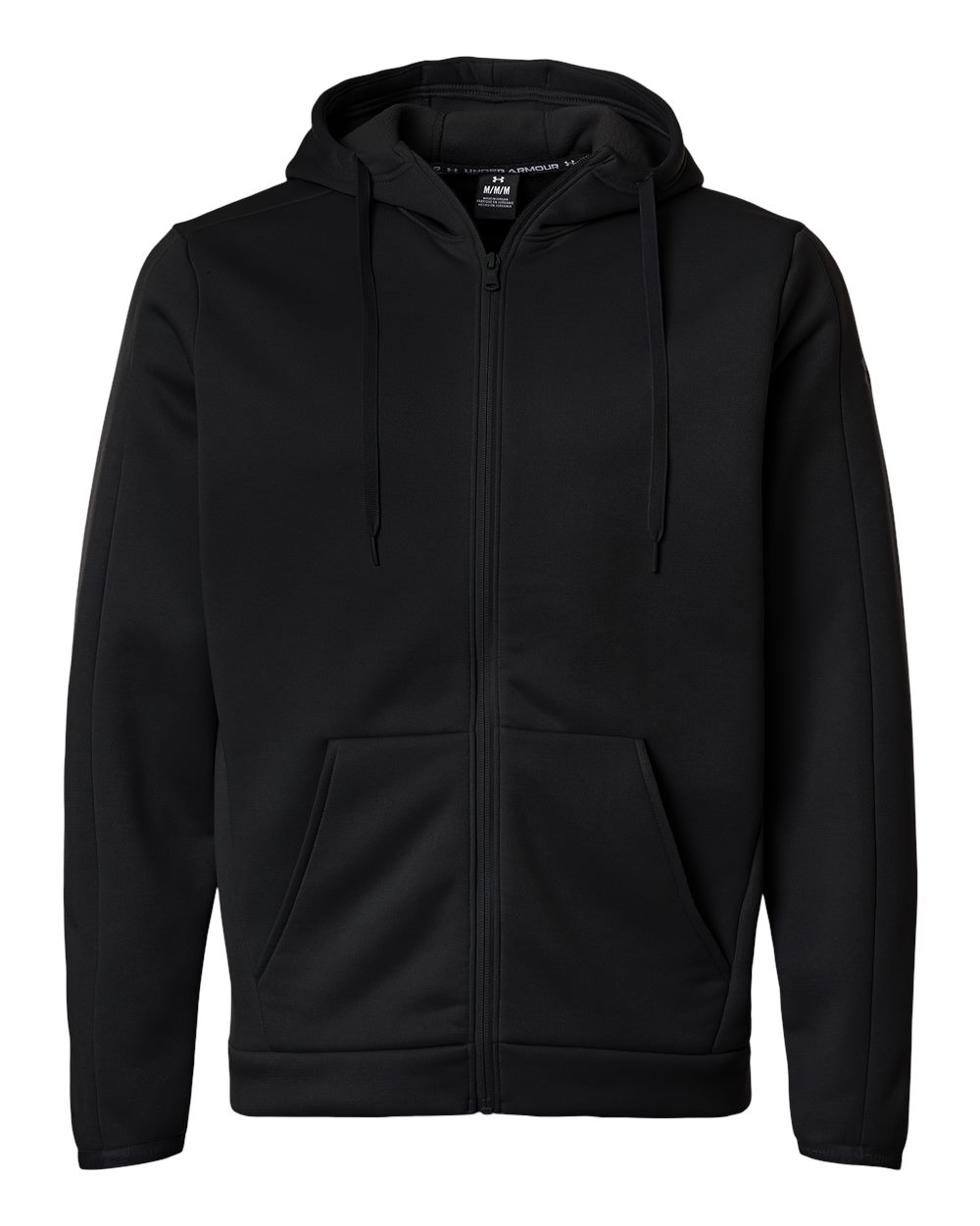 Men's Armour Fleece Pro Hooded Full-Zip - Black/ White
