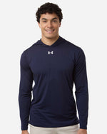 Men's Team Vanish Hooded Long Sleeve T-Shirt - Midnight Navy/ White