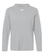 Men's Team Vanish Hooded Long Sleeve T-Shirt - Mod Grey/ White