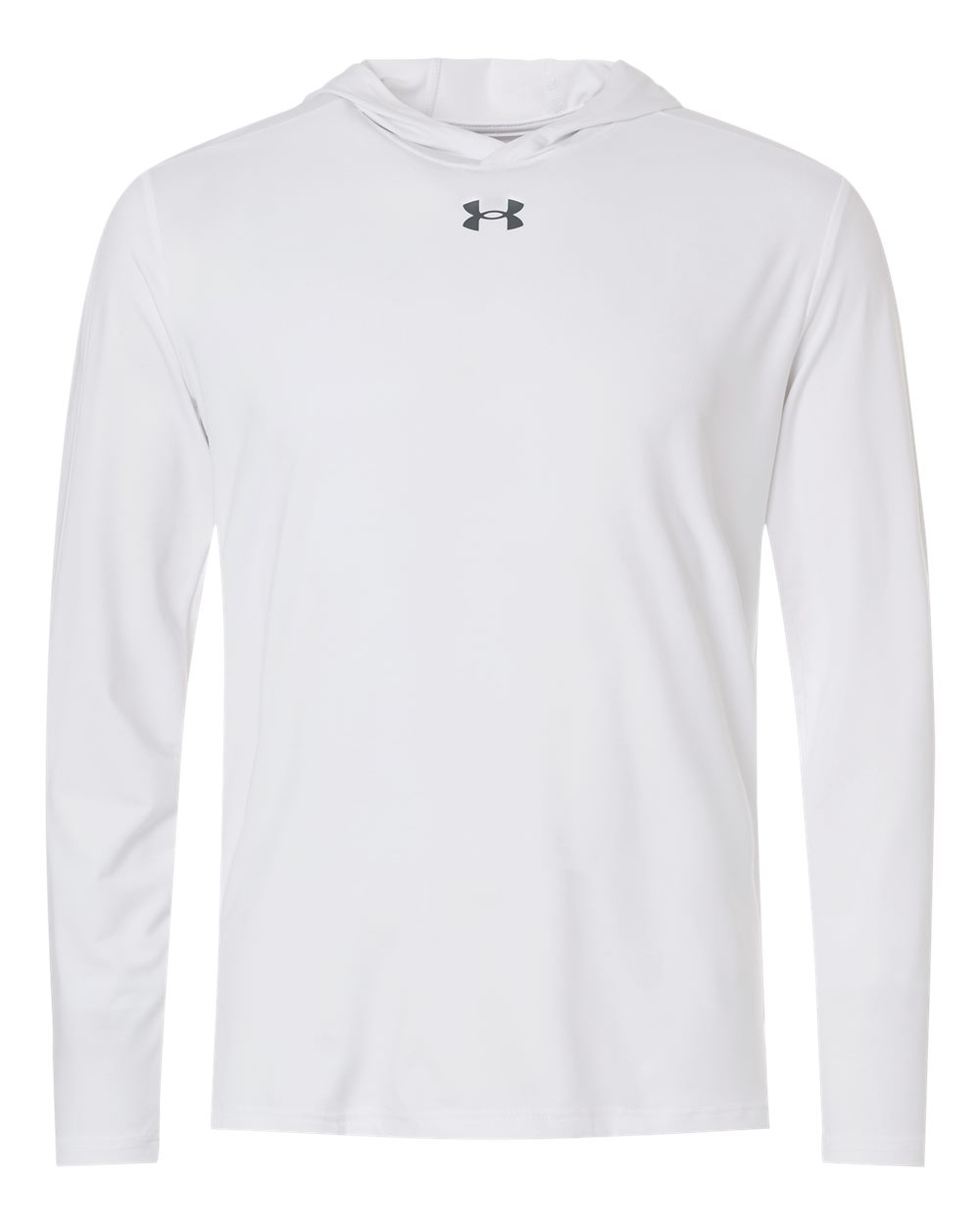 Men's Team Vanish Hooded Long Sleeve T-Shirt - White/ Pitch Grey