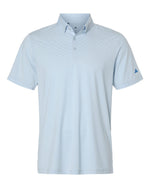 Men's Ultimate365 Pencil Stripe Climacool Polo - Crystal Sky/ Lucid Ray Blue