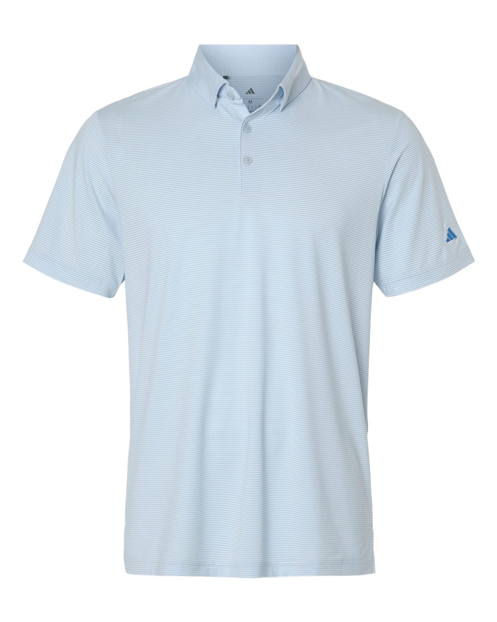 Men's Ultimate365 Pencil Stripe Climacool Polo - Crystal Sky/ Lucid Ray Blue