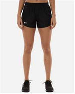 Women's Fly-By Unlined 3" Short - Black/ Black/ White
