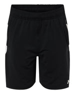 Youth Tech Vent Short - Black/ White