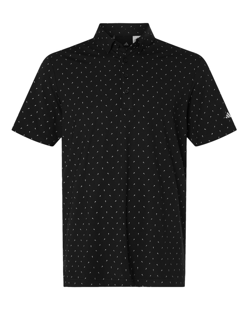 Men's Ultimate365 Micro Print Polo - Black