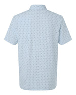 Men's Ultimate365 Micro Print Polo - Crystal Sky
