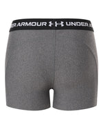 Women's HeatGear 3" Shorty - Charcoal Light Heather/ Black