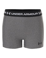 Women's HeatGear 3" Shorty - Charcoal Light Heather/ Black