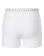 Women's HeatGear 3" Shorty - White/ Halo Grey