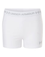 Women's HeatGear 3" Shorty - White/ Halo Grey