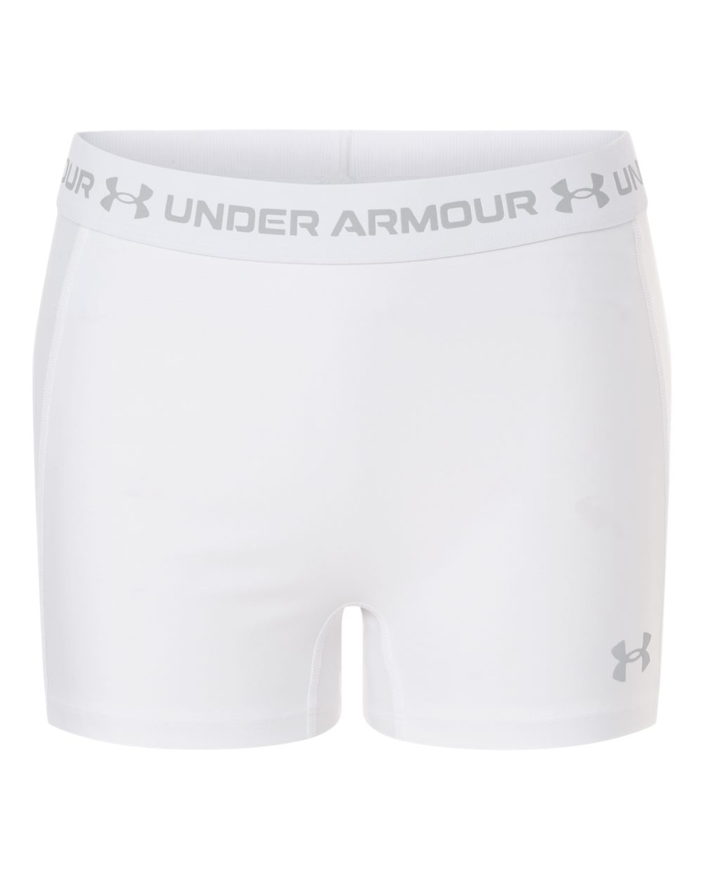 Women's HeatGear 3" Shorty - White/ Halo Grey