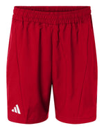 Men's D4T Woven 7" Shorts - Team Power Red/ White