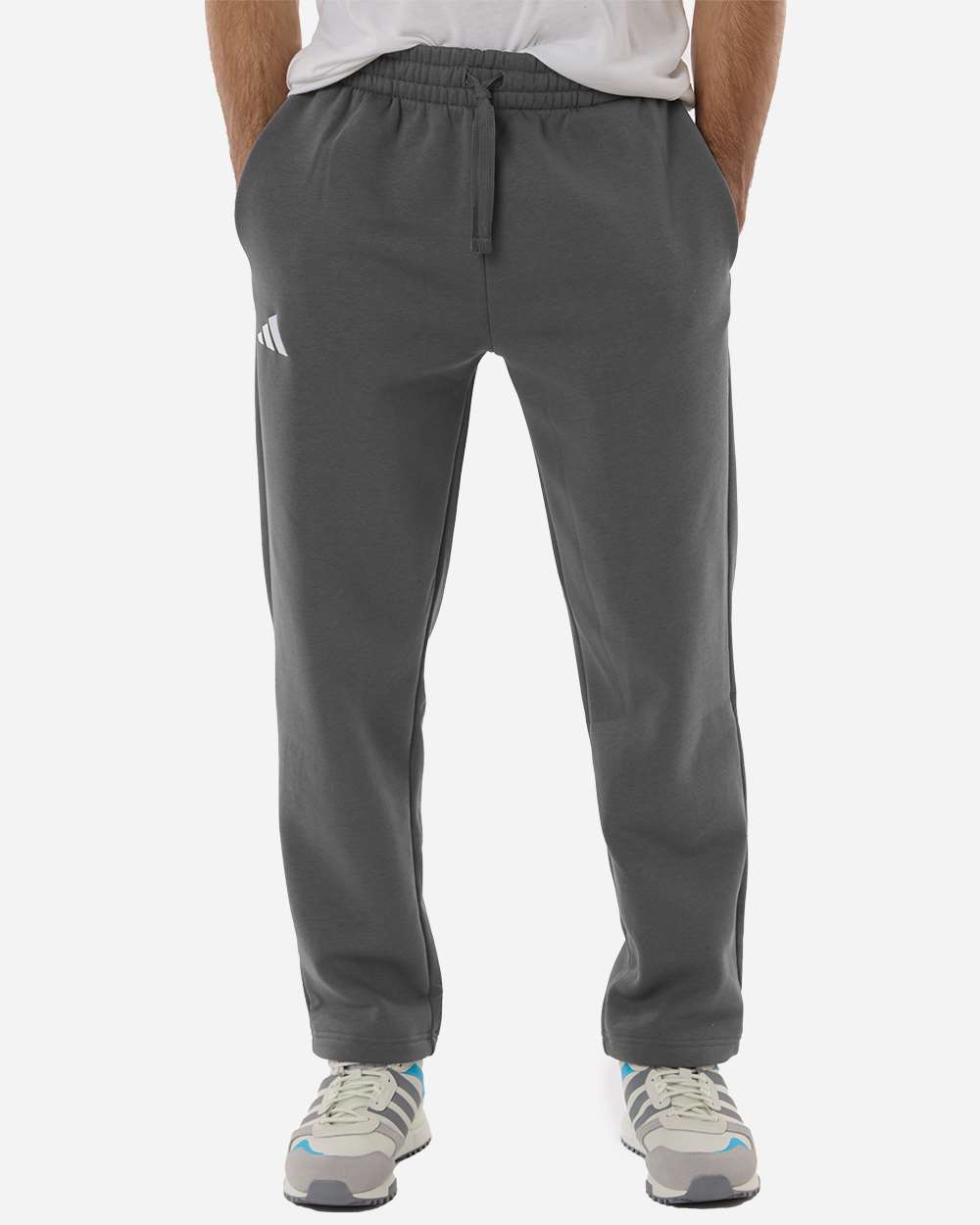 Men's Fleece Sweatpants - Team Grey Four/ White