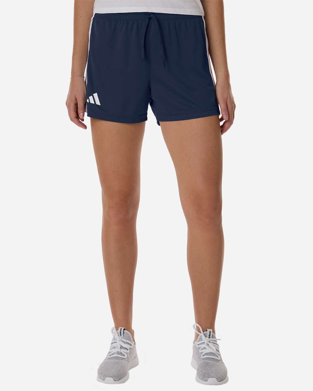 Women's 3-Stripes 3" Shorts - Team Navy Blue/ White