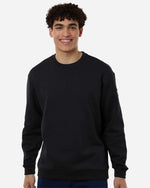 Men's Fleece Crewneck Sweatshirt - Black/ White