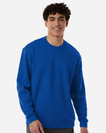 Men's Fleece Crewneck Sweatshirt - Team Royal Blue/ White
